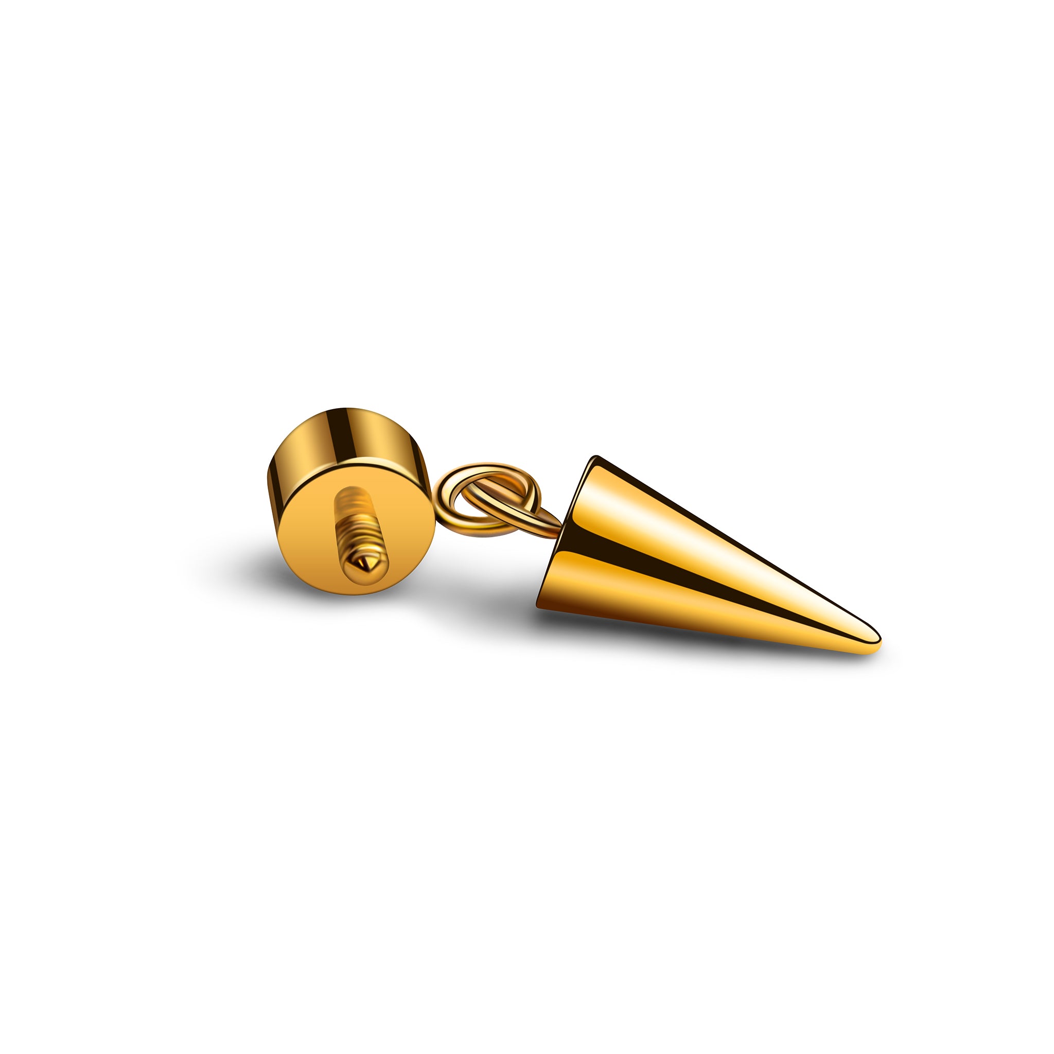 Anhänger in Kegelform – Gold poliert