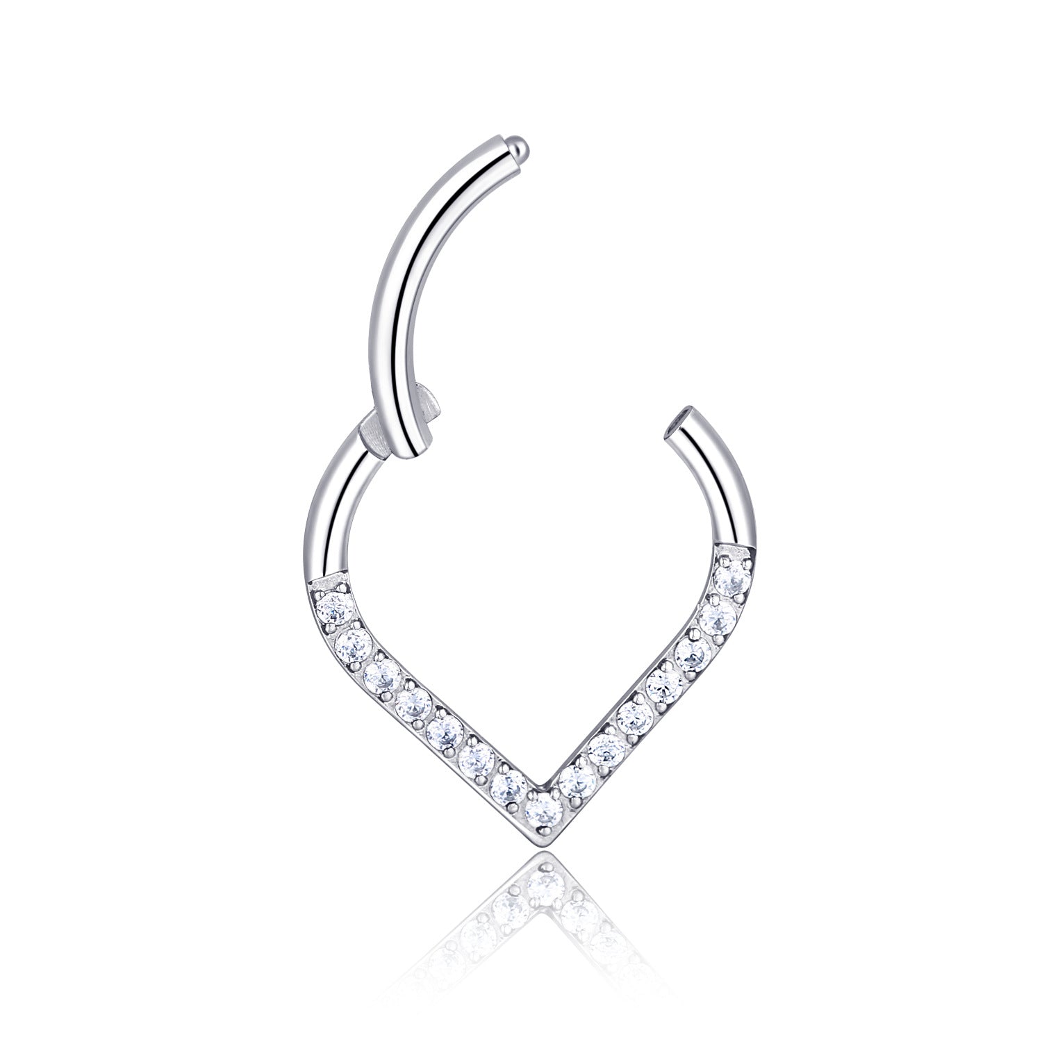 Clicker Ring Herz ( Crystal)