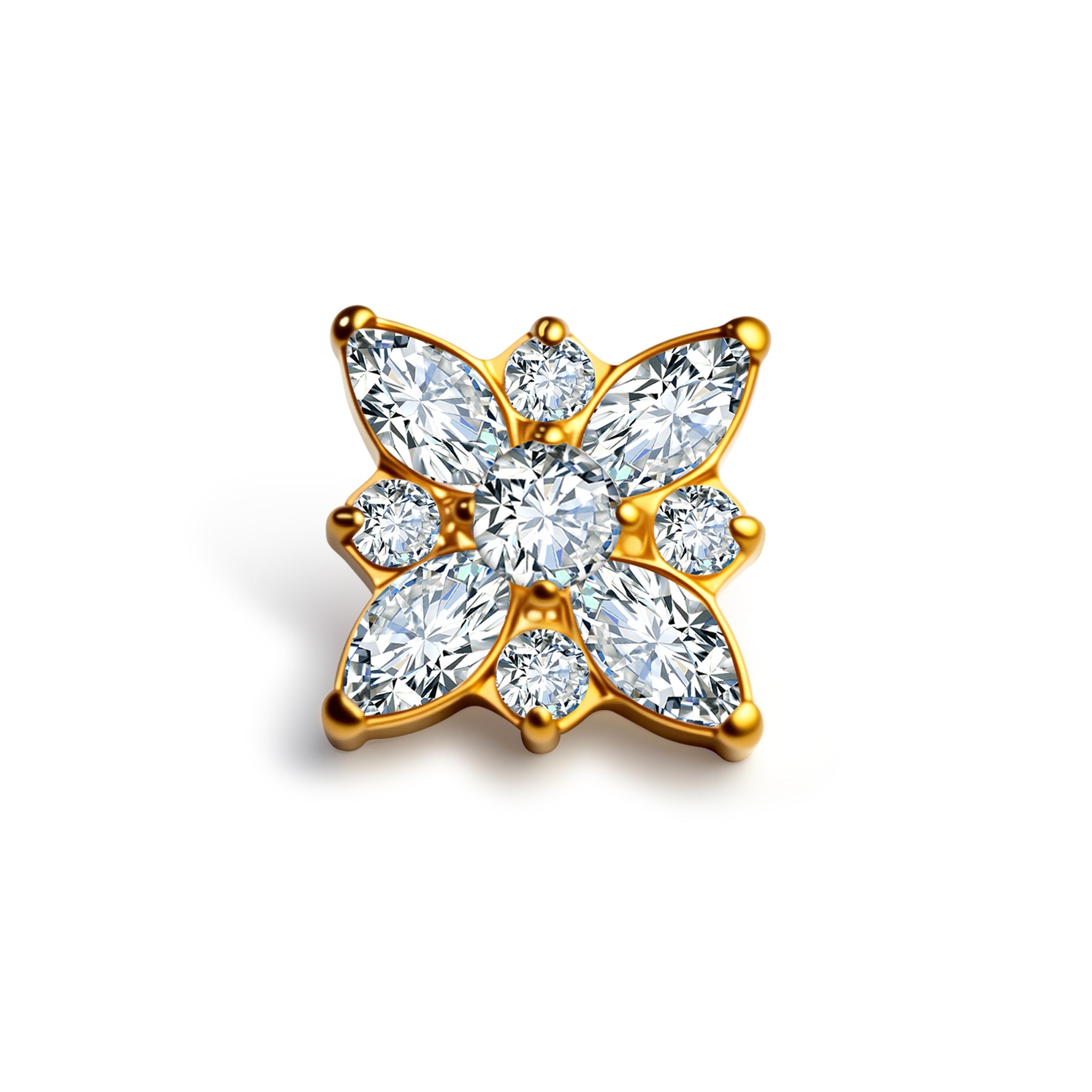 Kristallblume — Titan Schmuck